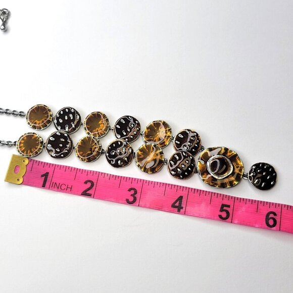 Brown Disc Necklace - Picture 12 of 15